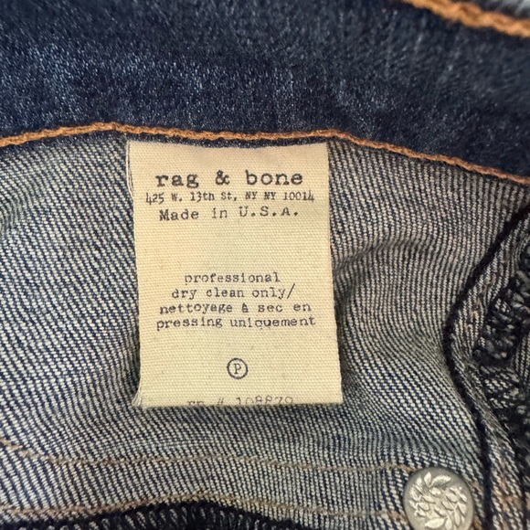 Rag & Bone Blue and White Skinny Jeans - Picture 11 of 12